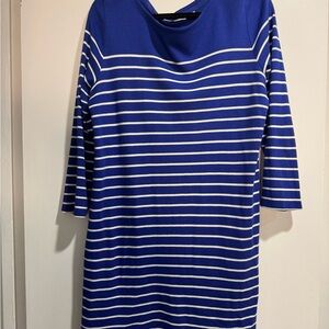 Vineyard Vines Blue and 3/4 Sleeve Dress